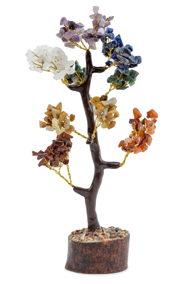 7 Chakra Natural Gemstone Crystal Tree