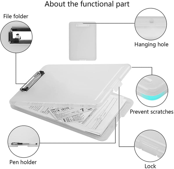 A4 Clipboard Box File