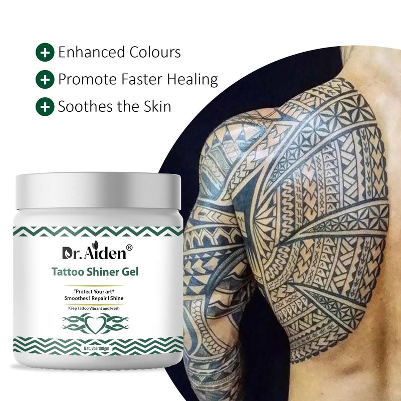 Tattoo Shiner Gel ? Helps Tattoo Bright, Shiny, Soothe & Hydro Gel (Pack of 3)