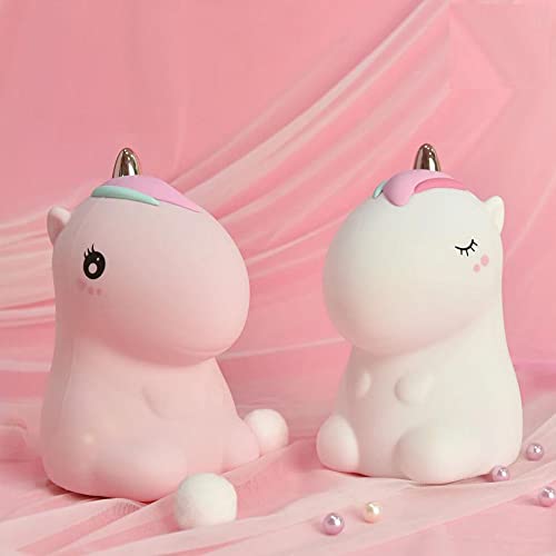 Kawaii Unicorn Night Light- Rechargeable Silicone Lamp