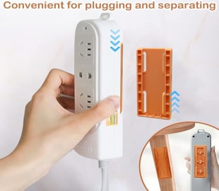 Self Adhesive Power Strip Holder (Pack of 2)