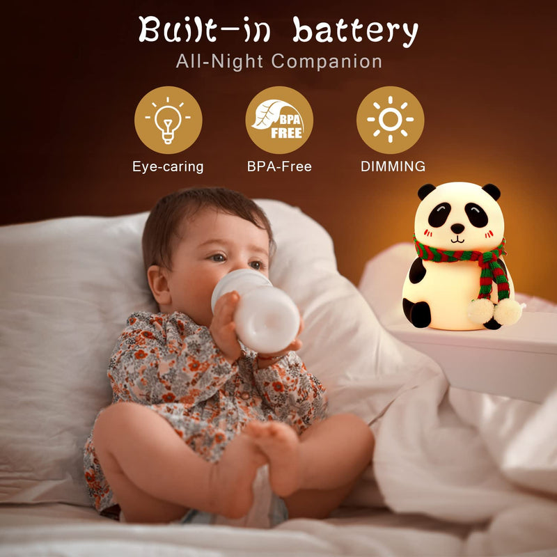 Cute Panda Silicon Night Light