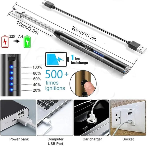 Rechargeable Electric Multi-purpose Lighter