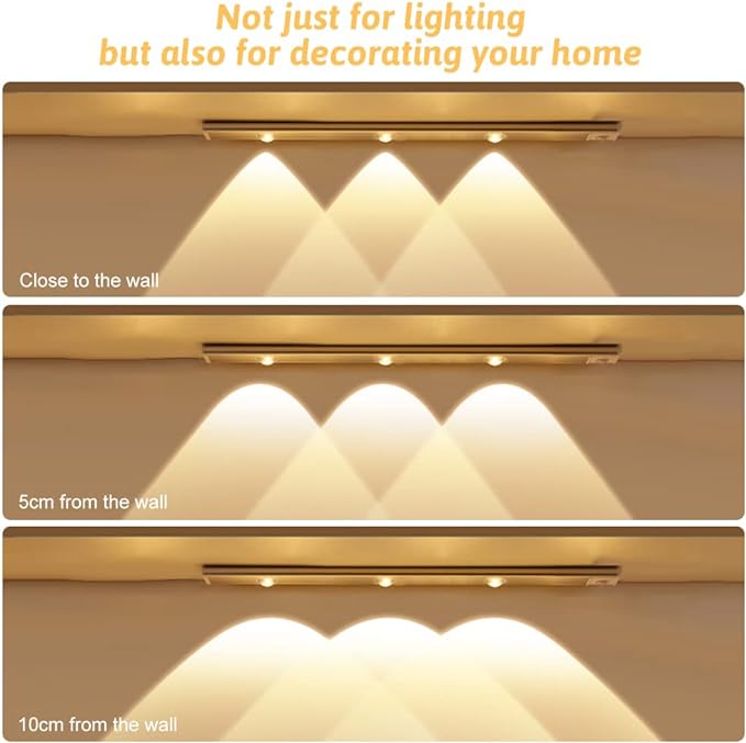 Ultra-Thin LED Closet Light with Motion Sensor and Adjustable Brightness