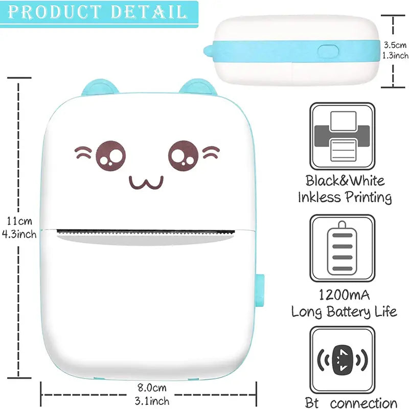 Quirky Pocket Printer with Bluetooth Connectivity™